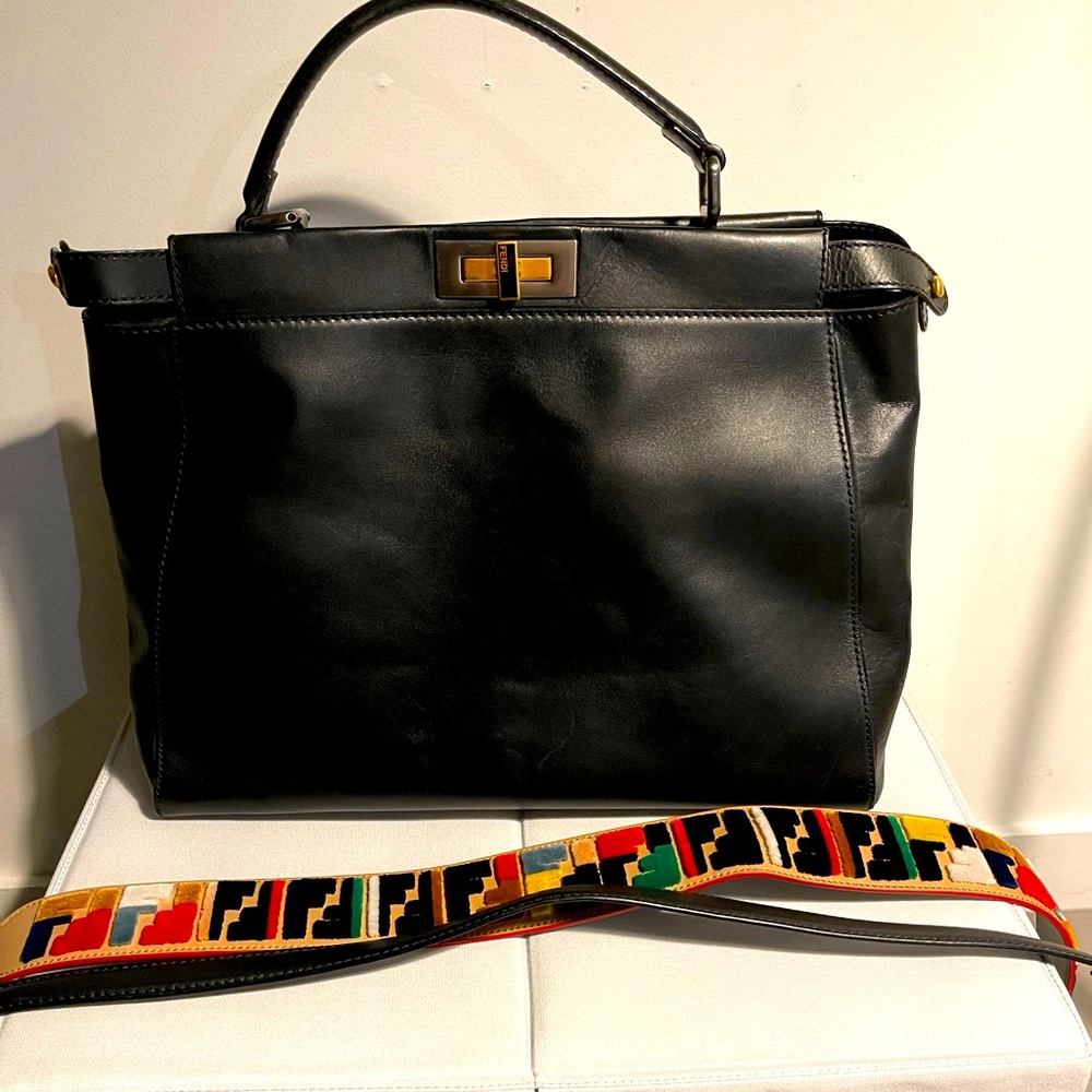 Fendi Black X Large Peekaboo Bag